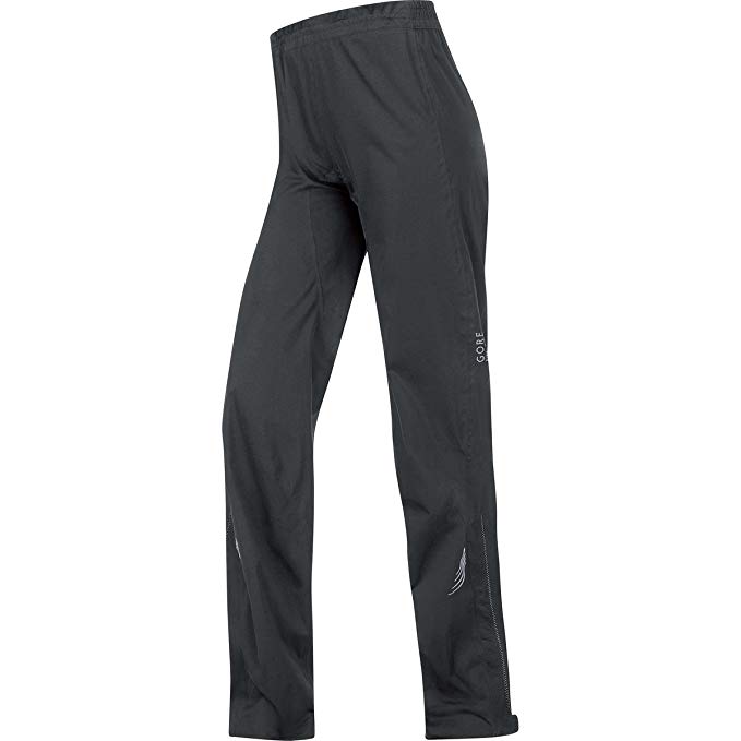 GORE BIKE WEAR Women's Lady Gore-Tex Active Pants, Black/Neon Yellow, X-Large