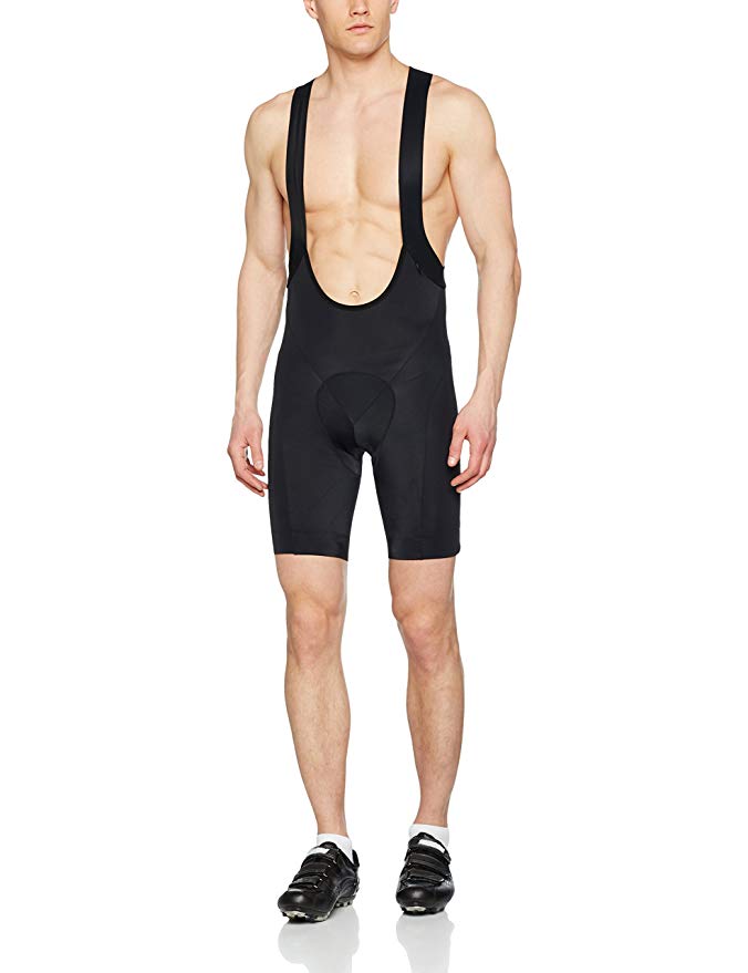 GORE BIKE WEAR Men's Short Bib Tights, Padded, Breathable, GORE Selected Fabrics, Bib Tights short +, Size: S, Black, WELEME