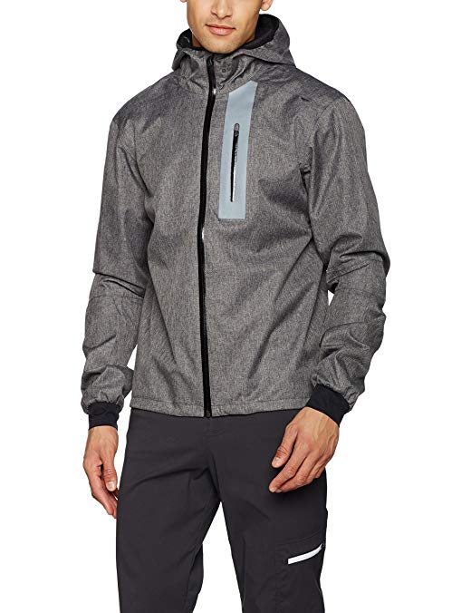 Craft Sportswear Men's Ride Commuter Bike and Cycling Windproof and Waterproof Reflective Rain Jacket: protective/riding/cooling/coat/outerwear