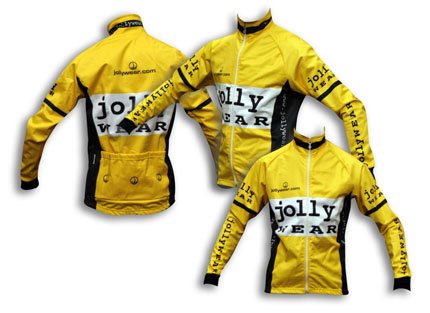 JOLLYWEAR Cycling windproof and rainproof super-thermal Jacket (VINTAGE yellow collection)