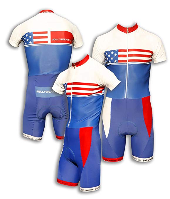 Jolly Wear Cycling Skinsuit summer- short sleeves and legs (USA_collection)