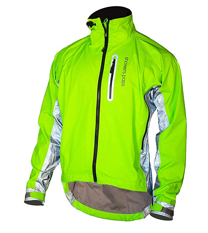 Showers Pass Men's 3M Scotchlite Hi-Vis Elite Waterproof Cycling Jacket