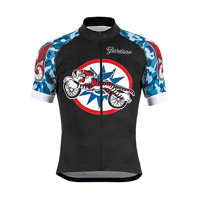 Giordana 2016 Men's Endurance Conspiracy Bike Club Short Sleeve Cycling Jersey - GI-S6-SSFR-WICK-BLCK