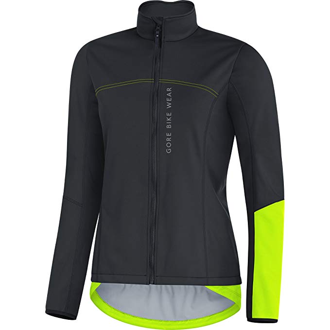 GORE BIKE WEAR Women's Cycling Jacket, GORE WINDSTOPPER, LADY Vest, Size 36, Neon Yellow, VWELML