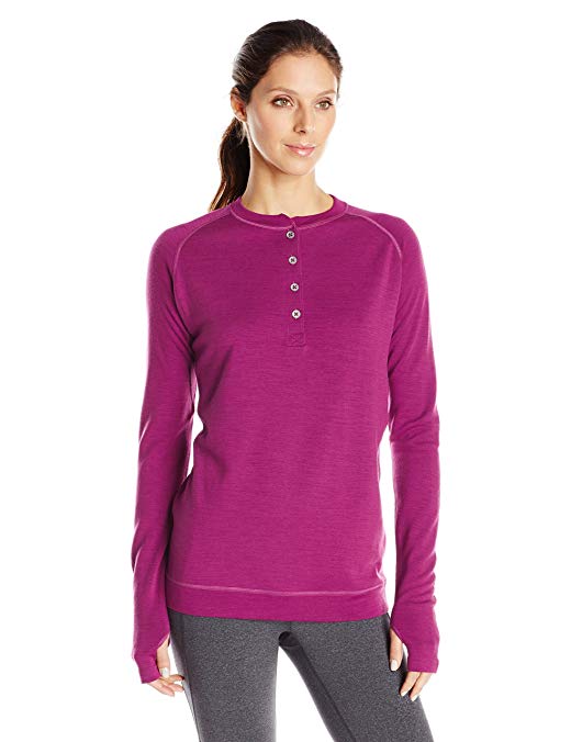 Showers Pass Women's Long Sleeve Bamboo Merino Henley Shirt