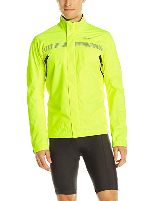 Craft Sportswear Men's Escape Active Bike Cycling Training Reflective Rain Jacket: protective/riding/cooling/coat/outerwear