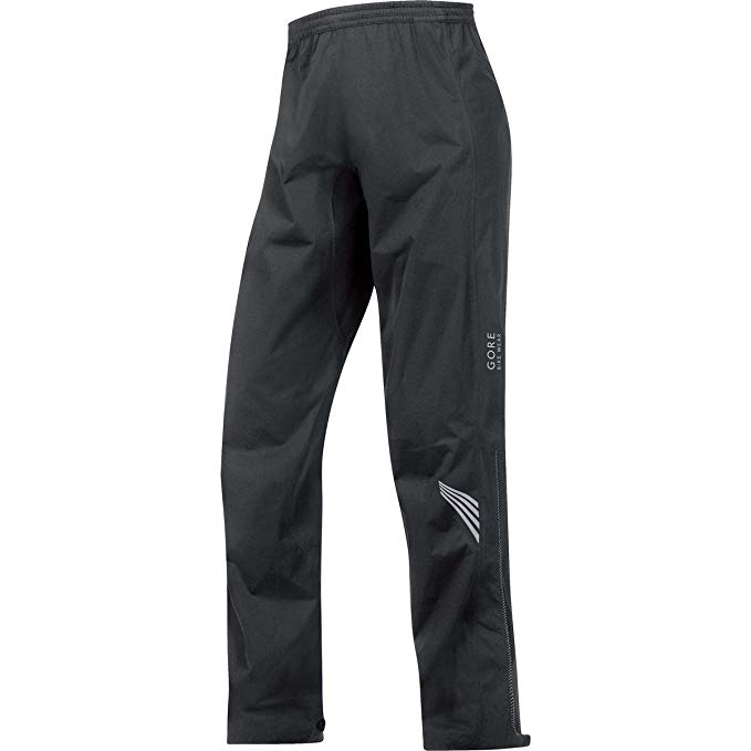 GORE BIKE WEAR Men’s Long Cycling Rain Overpants, GORE-TEX Active, GT AS Pants, Size L, Black, PGMELE