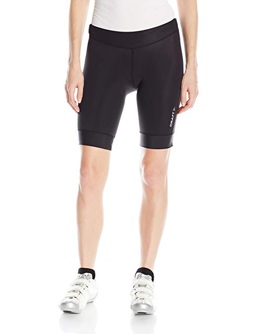 Craft Sportswear Women's Motion Bike Cycling with Chamois Pad Reflective Compression Shorts: protective/riding/cooling, Black, Small