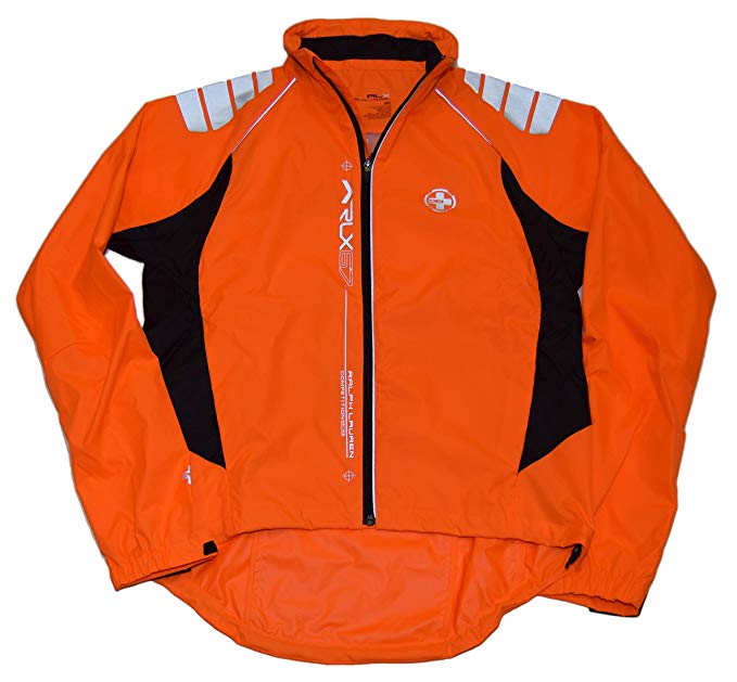 RLX Ralph Lauren Men Cyclone Cycling Jacket (M, Safety Orange)